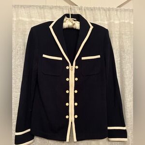 St John Navy and White Women's Jacket